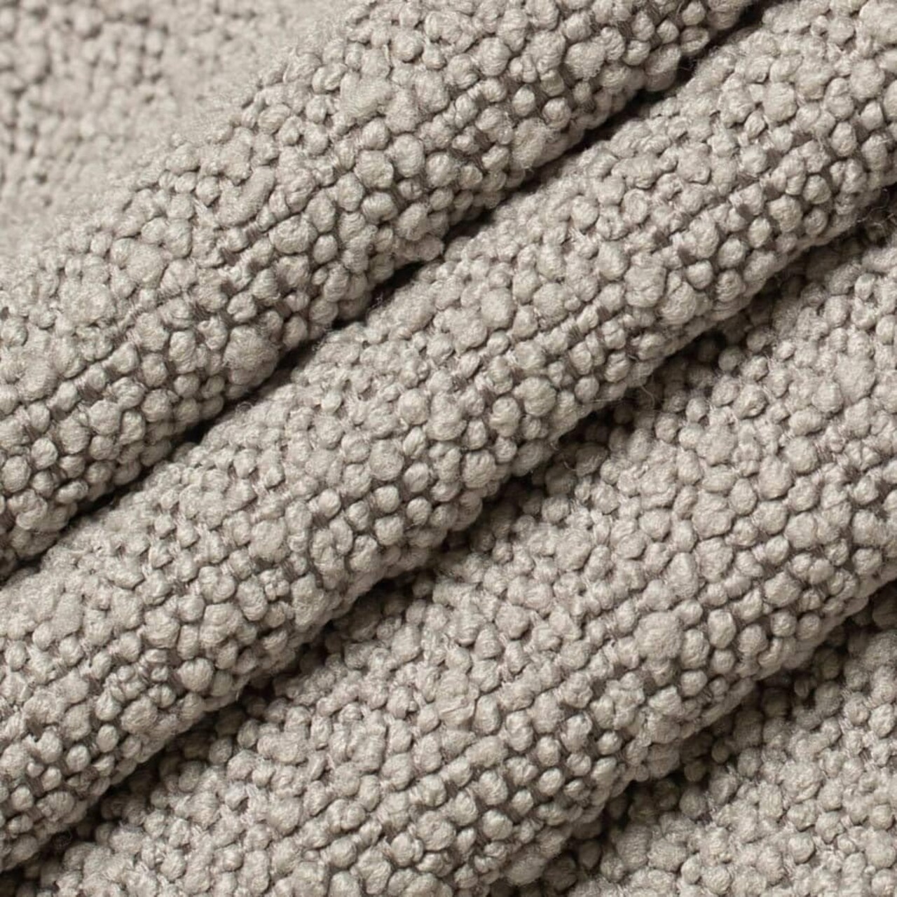 Grey Boucle Textured Upholstery Fabric by The Yard - SKU: Kenley Pewter